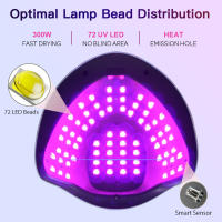 Lámpara LED UV para curado de uñas, equipo profesional de secado de manicura, pantalla grande, potente - details 4