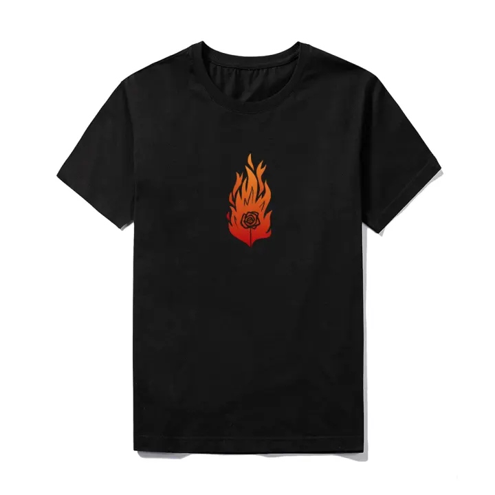 Camiseta Estampada 100% Algodón Suave y Transpirable para Unisex - Diseño Gráfico Moderno, Negra - 1