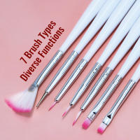 Parkson-Juego de pinceles para decoración de uñas, Kit de pinceles para esmalte de uñas, herramienta de manicura, 7/15 piezas - details 4