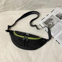 Bolso de pecho deportivo de gran capacidad para hombre, bandolera de nailon con contraste de Color, bolso de dumplings, impermeable, de estilo coreano, para exteriores - details 29