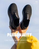 Zapatos de seguridad con punta de acero para mujer, tenis de seguridad indestructibles para hombre, botas de construcción antigolpes, zapatillas de trabajo de hierro - details 3