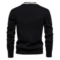 cárdigan de algodón para hombre, suéter con cuello en V y botones, suéteres casuales de punto para jóvenes para hombres - details 5