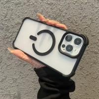 Funda de Teléfono a Prueba de Golpes con Protector Magnético de Color para iPhone - details 4