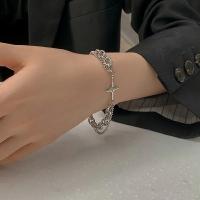 Pulsera Vintage de estrella de seis puntas para mujer y niña, joyería de fiesta a moda, brazalete Punk de Hip Hop, pulseras con colgante para pareja, anillo de regalo - details 13