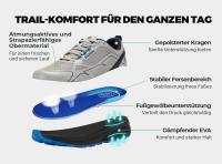 Nuevo Modelo 2025 Zapatillas de Trail Running Antideslizantes para Hombre, Extra Anchas, Ligeras, para Pies Hinchados, Soporte para Arco, Alivio del Dolor - details 5