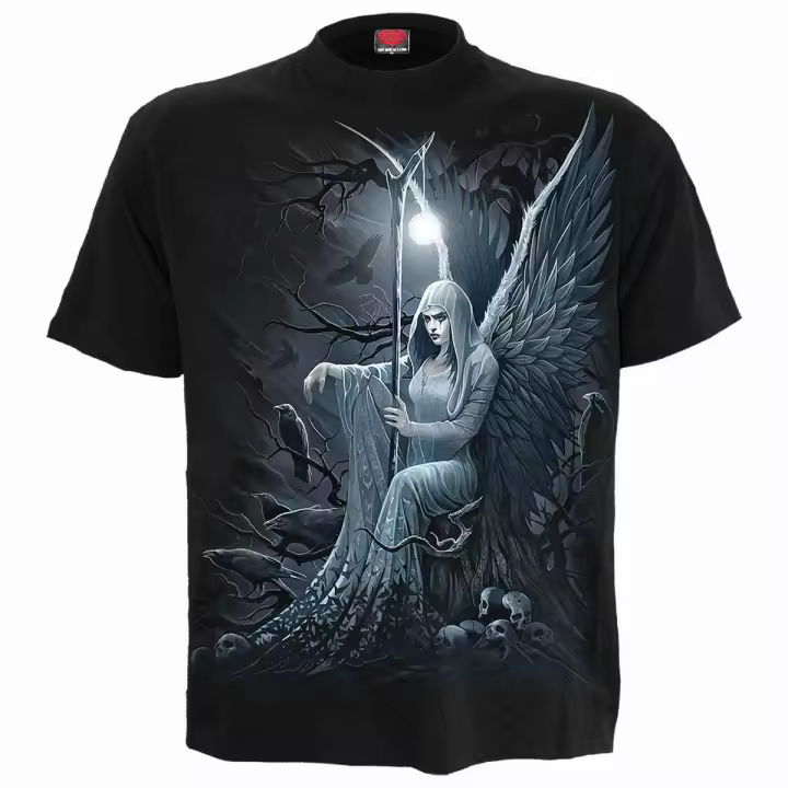 SPIRAL DIRECT ETHEREAL ANGEL K105 Camiseta TattooDarknessAngelSoulWingsHerTopTee - 1