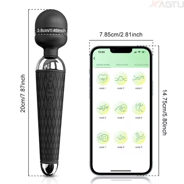 Potente varita mágica vibradora para mujeres, cuerpo AV grande, punto G, estimulador de vibración del clítoris, masajeador, carga USB, Juguetes sexuales para adultos - 1