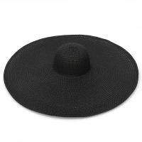 Sombrero de paja de verano con protección UV para mujer, sombrero grande para viajes al aire libre, sol, 25CM - details 2