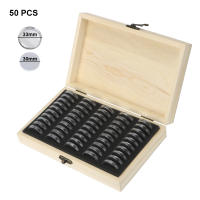 Caja De Almacenamiento Para Monedas De Madera HOOMIN Con Base Ajustable Y Antioxidante Estuche Clásico Ecológico Para Coleccionistas - details 2