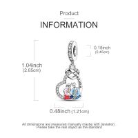 Colgante familiar eterno de plata 925 para mujer, compatible con pulseras originales, regalos de cumpleaños, joyas - details 3