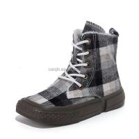 Nuevos zapatos de invierno para niños de diseñador de marca de moda, botas de piel de goma para niños, talla 4, caña alta, 2025 barato - details 4