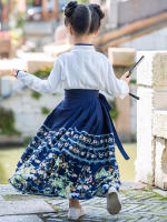Conjunto de Falda Hanfu para Niñas Otoño 2025 Traje de Estilo Chino Antiguo para Actuaciones de Recitación Zapatos y Ropa - details 33