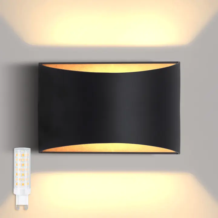 2PCS Luces de Pared LED Modernas Luz de Pared de 7W IP65 para Interiores y Exteriores - 1