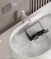 Soporte de aluminio para el cabello, autoadhesivo montado en la pared, perforado, estante para secador de pelo Dyson, organizador de iluminación de baño no perforado - details 5