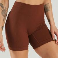 Yoga mujeres Fiess correr ciclismo transpirable deportes Leggings cintura alta verano entrenamiento gimnasio pantalones cortos - details 3