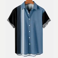 Camisas de hombre Camisa a rayas Camisas de manga corta - details 4