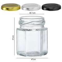 Mini botellas de miel con tapas, frascos de vidrio para regalos de boda, suministros para fiestas - details 4