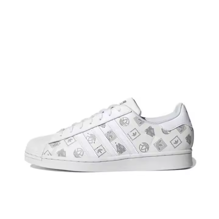 Leten Originals Superstar Marrón Blanco Unisex Ligero Cómodo Low-top Casual Zapatos de Tablero para Hombres Mujeres Calcomanía - 1
