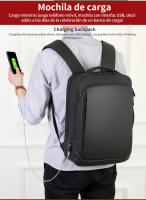 Mochila de viaje de gran capacidad para hombre, bolsa para ordenador portátil de negocios con carga USB, bolso personalizable para exteriores - details 2