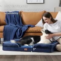 Sofá cama ortopédico lavable para perros grandes, Cama grande de espuma de apoyo para mascotas - details 4