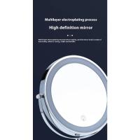 Espejo de maquillaje iluminado de 9 pulgadas con aumento, 3 colores, brillo y altura ajustables, 360 °   Rotación, espejo de aumento 10X - details 6