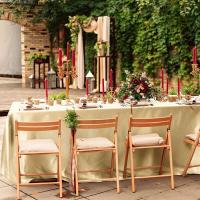 Mantel de satén verde, cubierta de mesa sólida para banquete de boda, restaurante, fiesta, comedor r - details 6