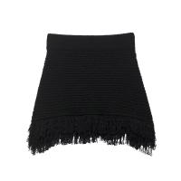 Estilo nueva chaqueta de ropa de mujer falda de punto a cuadros decorada con borlas - details 14