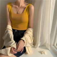 Top de Punto Zjaiss 2025 Camiseta Deportiva Casual para Mujer Cuello Redondo Lento Verano - details 19