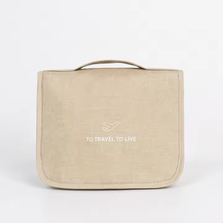Neceser de viaje colgante, neceser portátil para mujer, neceser de gran capacidad, perfecto para viajes/uso diario - 1