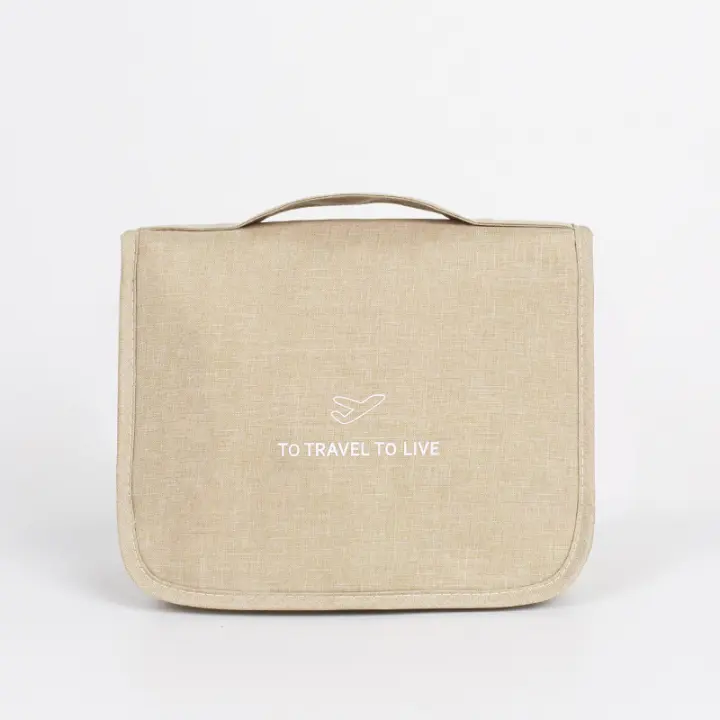 Neceser de viaje colgante, neceser portátil para mujer, neceser de gran capacidad, perfecto para viajes/uso diario - 1