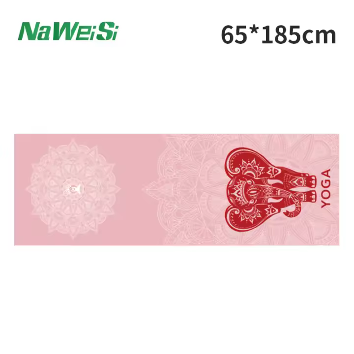 Yoga Mat Towel double-side Velvet Yoga Fitness Isolation Mat non-slip Folding Portable Sports Mat Towel Beach Quick Dry Towels - 1