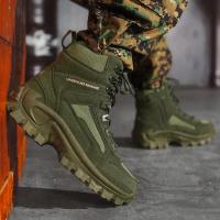 Botas de Senderismo de Alta Talla para Hombres Zapatos de Seguridad para la Tierra Caliente - details 14