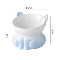 Suministros para mascotas, cuenco de cerámica para gatos, cuenco de alimentación creativo y bonito para comida de perros, cuenco de base alta antideslizante multiusos para mascotas, contenedor de agua - details 0