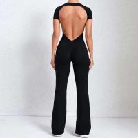 Conjunto de Yoga Ouwu Monos Deportivos para Mujeres Manga Corta, Pantalones Acampados - details 31