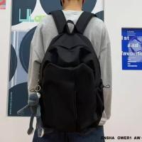 Mochila para ordenador a la moda, bolso escolar para estudiantes de Color sólido con cremallera, bolso de hombro de viaje informal de gran capacidad para estudiantes universitarios - details 7