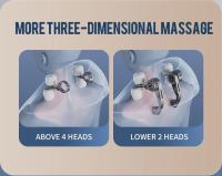 Chal de masaje eléctrico con calor para cuello, masajeador de columna Cervical, espalda, hombros y cuello, masajeador muscular Trapezius para el hogar y el coche - details 6