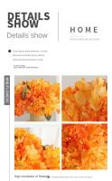Ramo de hortensias de tela de seda DIY, paquete de flores artificiales Retro Vintage, decoración de boda de flores falsas - details 5