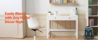 SucceBuy Escritorio compacto con cajones de almacenamiento, mesa de estudio para niños para dormitorio, diseño minimalista para dibujar, leer, escribir - details 0