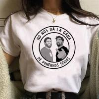 Camiseta de diseñador de cómic para mujer, ropa de calle femenina, top de Estopa, Y2K - details 2