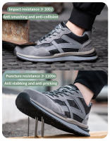 Zapatos de Trabajo de Moda Antichoque con Punta de Acero Cómodos Resistentes a la Perforación y Antideslizantes para Hombres - details 10