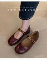 Francés de suela plana solo zapatos de las mujeres 2025 nuevos modelos con faldas, versátiles zapatos pequeños de cuero, zapatos Mary Jane de mujer, zapatos de noche. - details 7