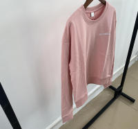 00 Otoño Invierno nuevo nicho S & P pequeña letra bordado pulóver algodón mujeres cuello redondo sudadera - details 6