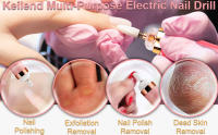Taladro de uñas profesional - Limas de uñas eléctricas recargables 5 en 1 con accesorios de manicura y pedicura - Kit de limas de uñas eléctricas para salón de uñas y bricolaje en el hogar (hombres y mujeres) - details 1