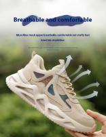 Zapatos de Trabajo Transpirables para Hombres Zapatillas Protectoras Ligeras con Punta de Acero Indestructible A Prueba de Agujeros - details 6