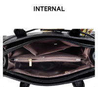 Bolso de mano con estampado de cocodrilo para mujer, bolso cruzado atmosférico - details 8