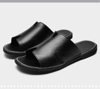 Zapatillas de verano nuevo desgaste de cuero de los hombres de arrastre antideslizante y desodorante zapatillas de los hombres - details 2