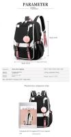 Mochila de escuela secundaria de estilo coreano para adolescentes, mochila de moda en blanco y negro para estudiantes, mochila escolar, bonita bolsa de libros - details 8