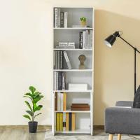 Estantería de Libros con 4 Compartimentos Abiertos Blanco 80 kg de Carga Tamaño 59x29x180 cm - details 6