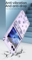 Funda trasera de PC dura galvanizada de alta calidad para Samsung Galaxy Z Flip 5 4 3, estrellas de moda de lujo - details 9