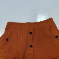 Conjunto de moda de primavera para mujer, elegante, de color sólido, informal, top corto y falda de botonadura sencilla - details 13
